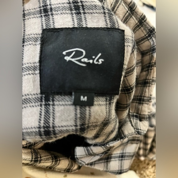 Rails Angelica Shirt Malt Onyx flannel button down - Picture 5 of 14